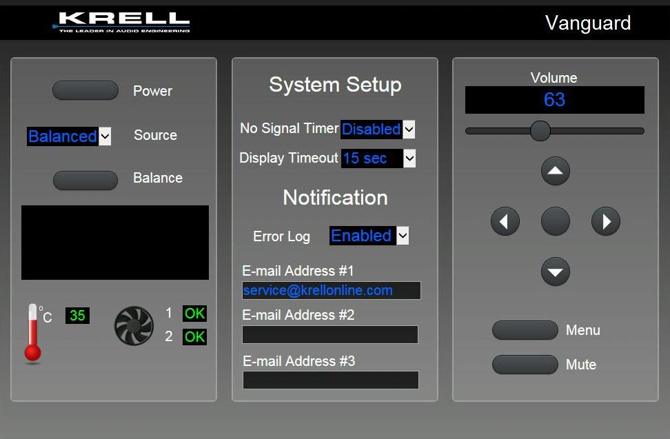KRELL Ethernet Control